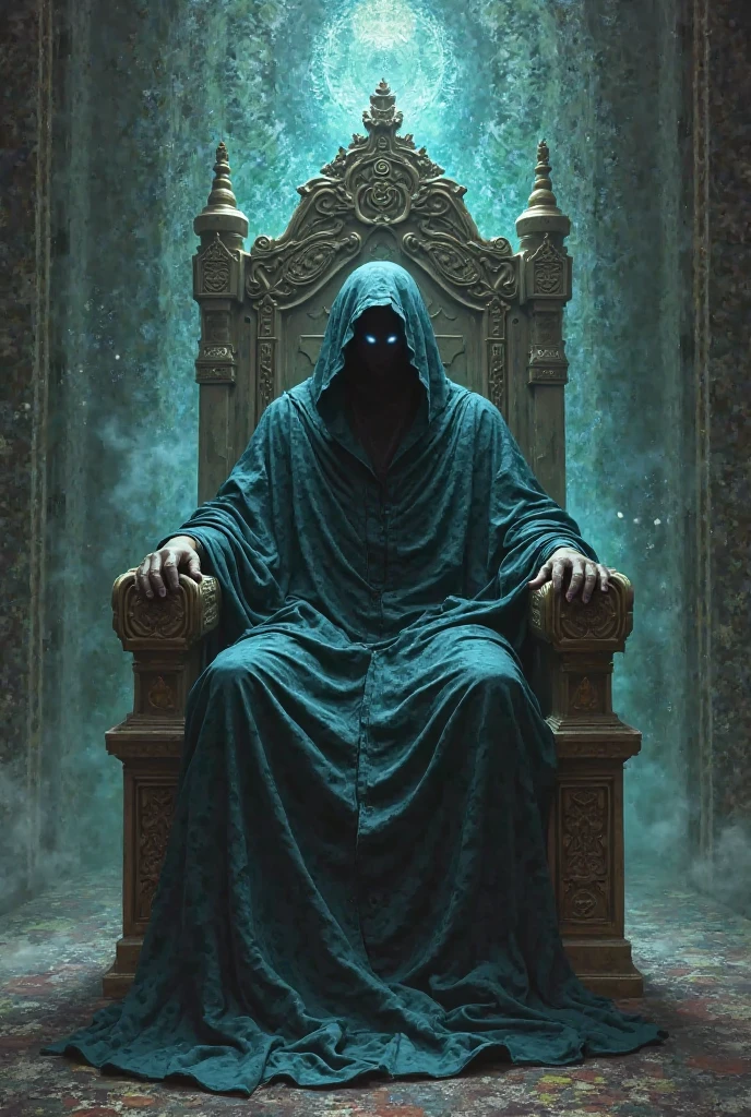 Evil priest in a cacoon looking nest