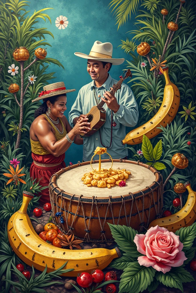  La Tambora y la Güira
Merengue and Bachata
The Banana and the Mangu
The Dominican Flag.
 the royal palm : national tree.
The Rose of Bayahíbe:  national flower .
Larimar and Amber