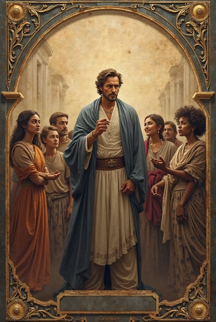 Create a drawing of poster on the topic "How Can Great Leaders Unite Others" as a project for r old school ren.