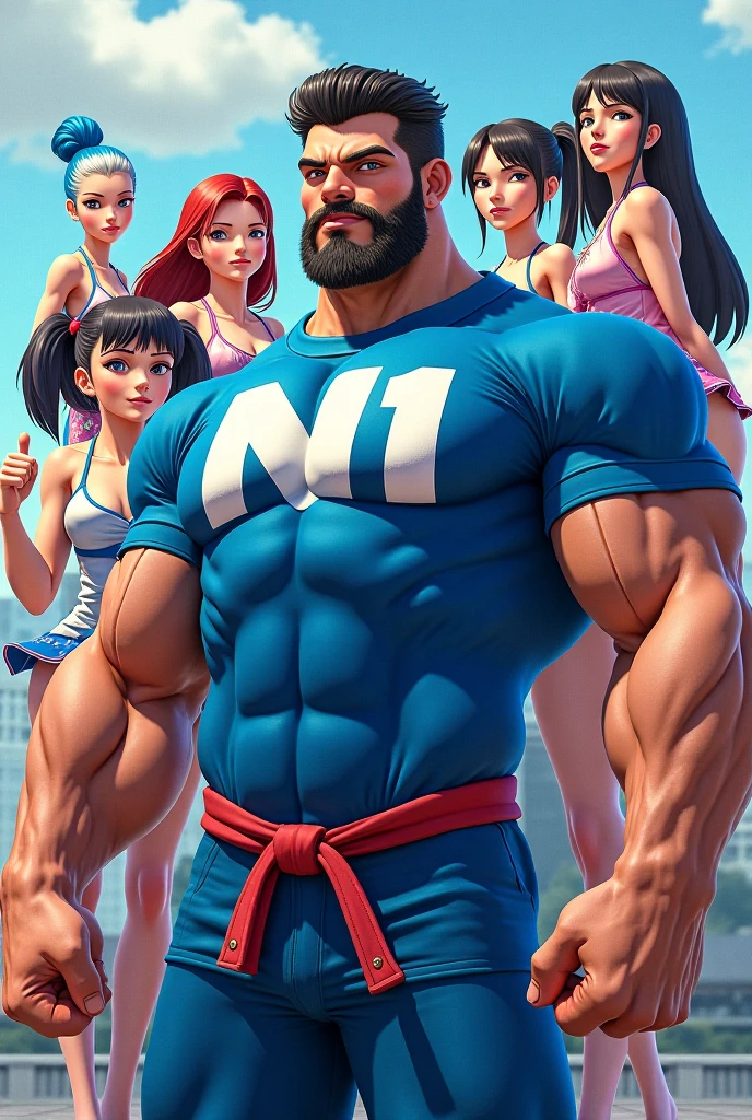 Big chest，A old man，muscle men ，Man，Strong bear，Realiy
