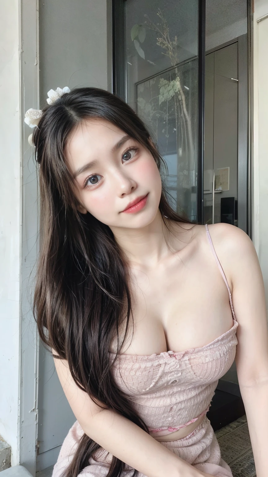  Sharp focus :1.2, A pretty girl 24 years old with perfect figure :1.4, Slender abs :1.3, Raw photography、超A high resolution, full body, Ultra High Definition, Detailed Photo, Smiling, Sexy, Facing Camera, Close-up , (1girl), Beautiful Face, (Realistic Face),Beautiful Hairstyle, Realistic eyes, beautiful detail eyes, (realistic skin), beautiful skin, (sweater), absurd, attractive, ultra high resolution, ultra realistic, high definition, golden ratio,Good hands、10、high-reaster-piece、highest quality、head:1.3、((Hasselblad photo))、Fine Skin、crisp focus、(Light like a movie)、gentle lighting、Dynamic Ungle、[:(detailed face:1.2):0.2]、
Negative Pro,  Highly detailed face and skin texture, Detailed eyes, Double eyelid,masterpiece,super fine eyes,super fine hand, face zoom, perfect makeup,(Huge breasts that look like they might burst:1.1),(Canon RF85mm f/1.2), (8K, RAW photos, best quality), (Practical, photograph Practical), (Extremely detailed, Best image quality, Super detailed, high resolution, Description of Extremely detailed, Super fine, Extremely exquisite and beautiful work), Beautiful and delicate girl, ((Perfect body)), Very detailed eyes and face, White skin, Noble beauty, ((Delicate skin texture, pores)), Perfect anatomical structure, Delicate and beautiful body, Delicate face, Slim abs, Slim waist), Big buttocks, ((Huge Breasts, Breast enlargement))