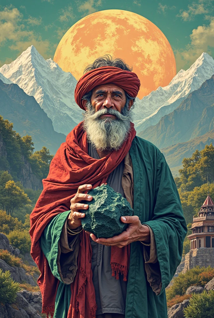 I want to creat a poster for my new business of shilajit nane as balochistan pur shailajif