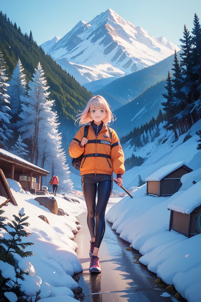 High school club activity invitation sign
Club activities include camping and skiing in mountainous areas
Character main
Promote while walking