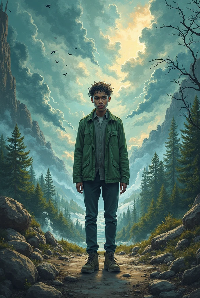 meke me a poster for mental health combined with environmental conflicts