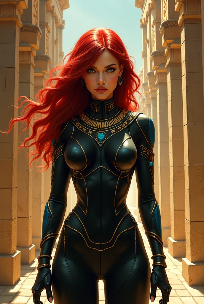 black widow, The style of painting the Pharaonic civilization