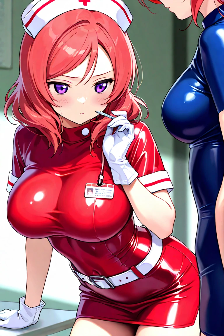 nurse uniform,hospital, latex nurse suit,nurses,busty,elbow gloves,labcoat,redhair woman,red eyes , gigantic boobs ,medical instruments,asian nurse,two nurses,speculum,examination room,oversize boobs, ,big ass ,strap on, lay on table ,legs spreaded,giving birth,gyno chair , dentist,Milf