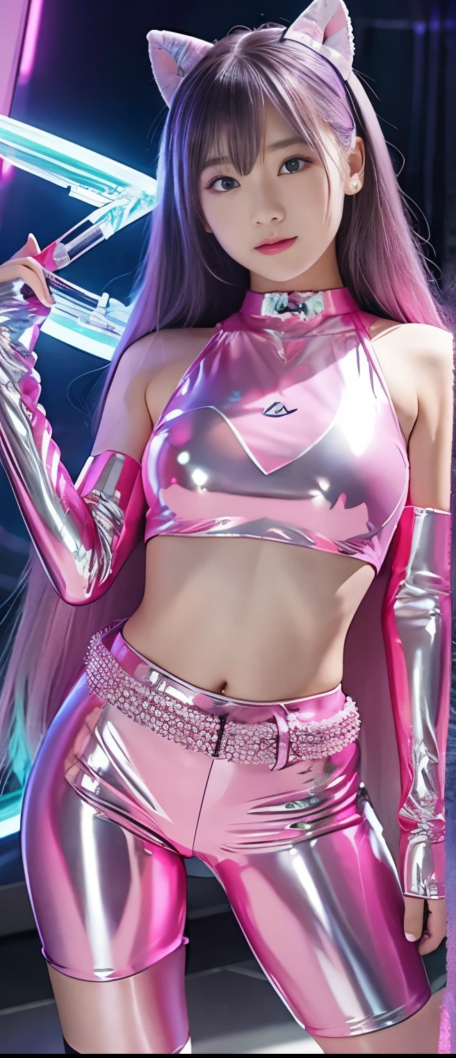 One girl, alone, chest, Sweat, tears,trembling, Heavy breathing, Steaming body, Masterpiece、Light purple hair、Ahoge、Slightly inward curled hair、Shoulder-length hair、tears、Embarrassing、blush、Sigh、Long bangs between the eyes、orgasm、excited、Face that reached climax、Erotic、Sweaty clothes、、Sheer tops、Light blue underwear、See-through underwear、Erotic panties、Dark green eyes、cameltoe、nsfw、、I want to pee、Peeing、Peeing in your pants、Pee bun、Girl、Anatomically correct,Love juice、 (8k, Highest quality, masterpiece:1,2), (Realistic, Photorealistic:1.37), Super detailed, One girl,), (Very detailed), (Beautiful and detailed eyes), (Highest quality), (Very detailed ), (masterpiece), (Detailed face),20-year-old, ,1 Girl, ((Pink Hair,Long Hair)), Medium chest, Dressed, Perfect lighting, BREAK, (Tight clothing:1.5), (heroine:1.4), (Bright pink:1.5), (High gloss:1.5), (Shiny bodysuit:1.4), (Short bolero jacket:1.2), (Black accents:1), (High neck top:1), (Long sleeve:1), (mini skirt:1), (Front slit:1), (PVC:1), (Belt Details:1), (Knee-high boots:1), (gloves:1), (Silver Symbols:1),, (Ecstatic expression:1.5), (Blushing:1.5), (Look straight:1), (Sweat:1.5), (vapour:1.2),, (Seductive pose:1), (Girl trembling in sexual climax:1.1), (Twisted fuselage:1.5), (dark gradation background:1), (Spotlight lighting:1.1), (Shiny Costumes:1.2), brake