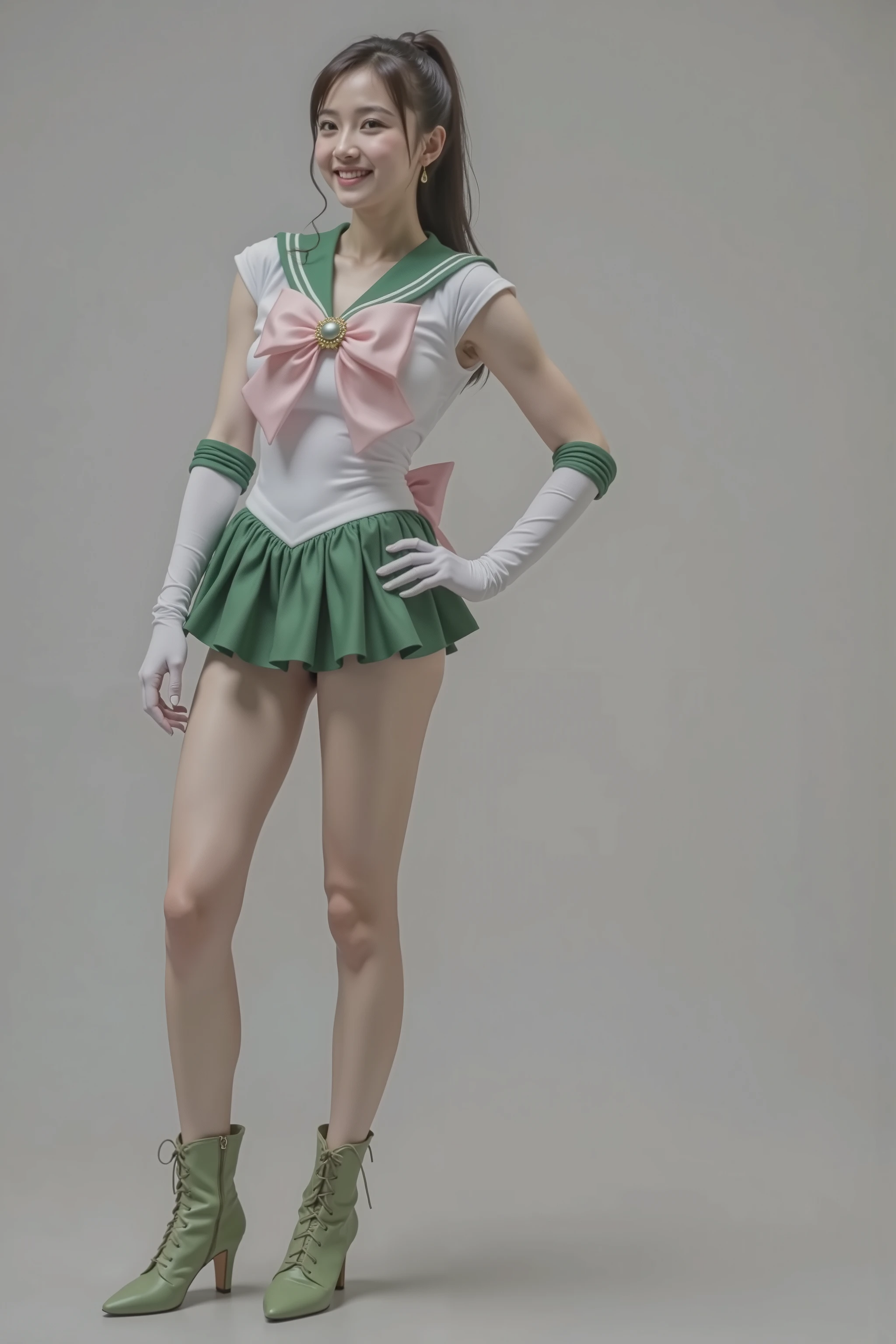 background 、((( Show me your beautiful legs  .)))、(((satin gloves that cover up to the elbow)))、((( beautiful black hair )))、(((  Legally express the beauty of your smile  )))、(((( make the most of the original image )))、((( satin sailor venus costume )))、(((Sailor Venus costume made of swimsuit material that emphasizes the body line )))、((( beautiful hair)))、((( Crying pain )))、((( wear black tights ....、Wear Orange Boots)))、(( top quality、8k))、(( top quality、8k、 masterpiece:1.ave the background )))、 Strong concentration:1.2、 Slim Abs :1.2、 wet body:1.5、 High Resolution Face and Skin Textures 、8k aperture F2  .8,