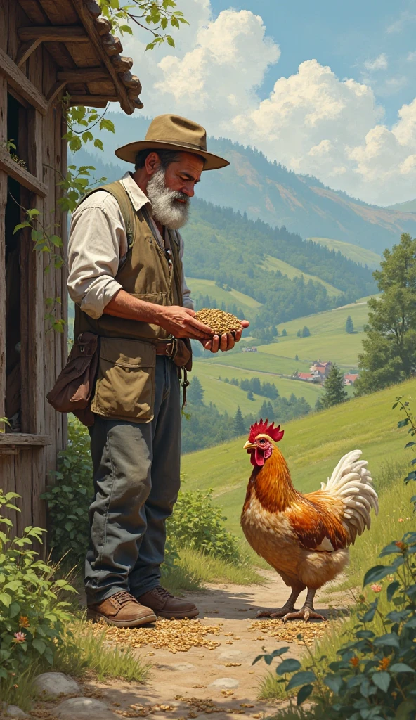 Hearing this, the farmer started feeding the hens properly.
But still, the hen kept crying…