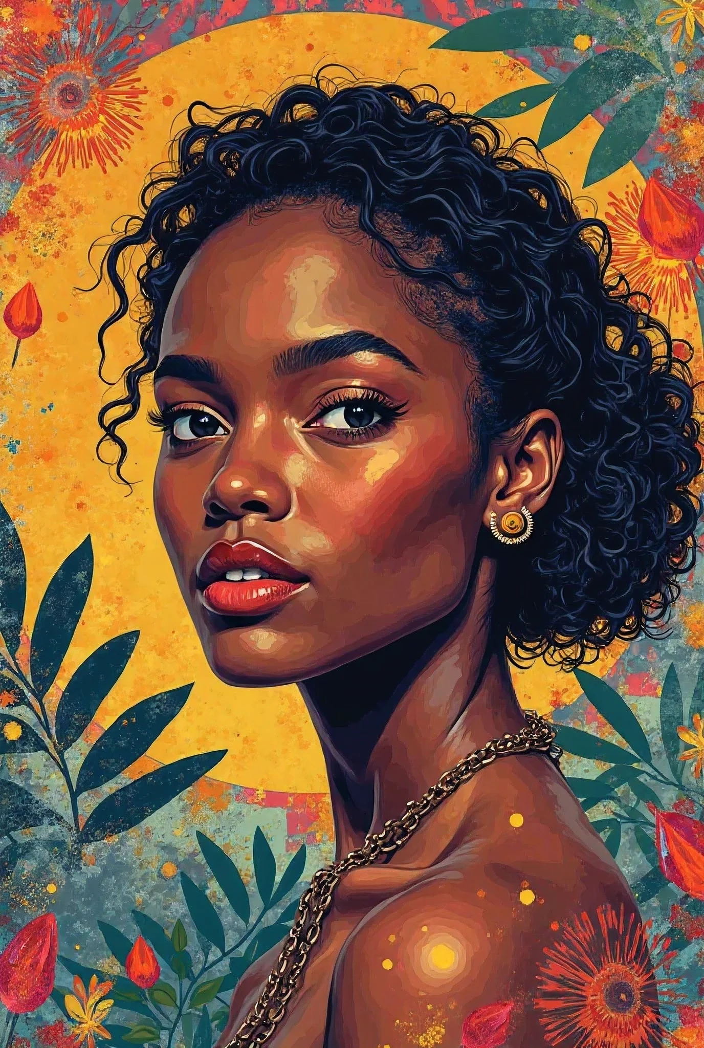 Creat poster cover with girl image head of cover is Bongo Hip Hop mix By Deejay Kingston84 