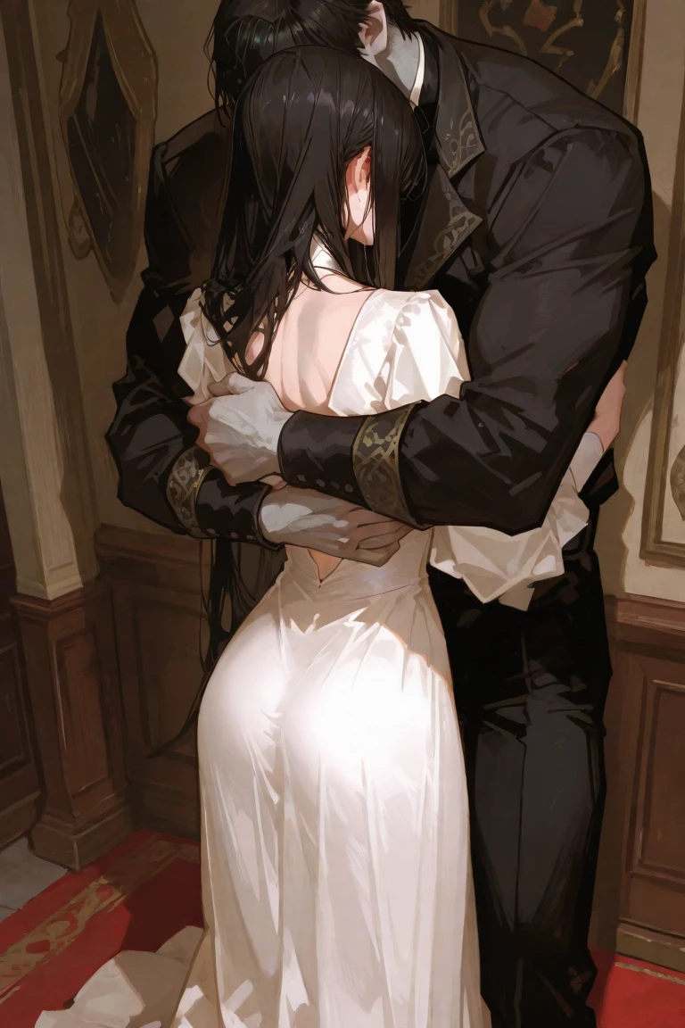 a father （he had been brainwashing by his second son,crossdressing, with his second son every day, wear sexedding lingerie,bride of his second son,have one's first night,kick out his wife and eldest son,swear live as the wife of his second son for life) 