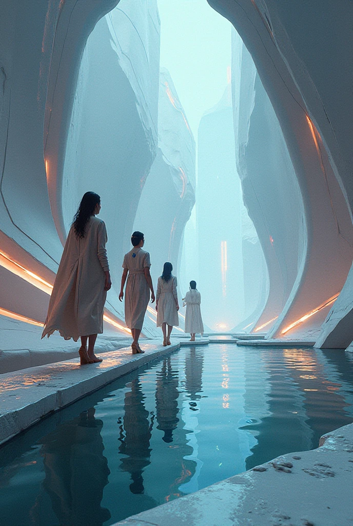 create fabulous image with cutouts from a futuristic era 