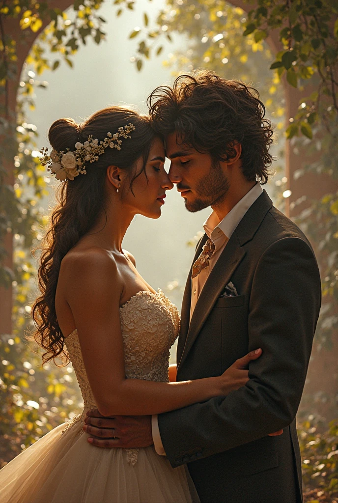 "Entretanto, Leonardo was very mischievous and barely knew how to read and write, as a result of leaving school.

Further on, the boy falls in love with Luizinha,  but , their involvement was short-lived at that time.

Luizinha's family was very wealthy. José Manuel, a family friend, decided to propose to her mother in order to keep her assets and fortune." Create an image with this phrase