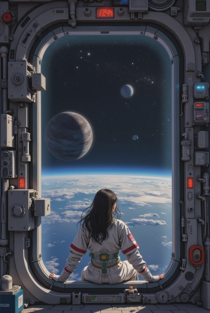 girl in space