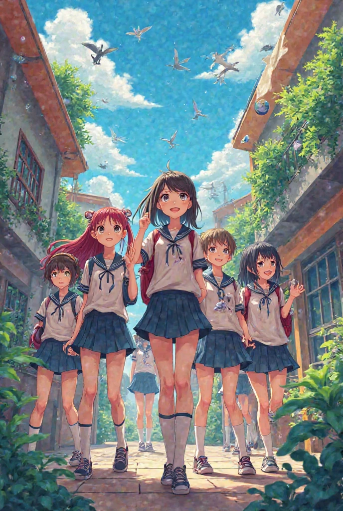 And with students anime style