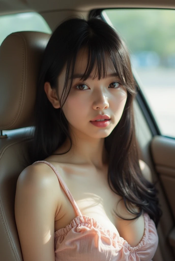 (((Naked girl sitting in the passenger seat of a car、The man who oversees it)))、(High resolution:1.3), (16k, Realistic, RAW Photos, Best image quality: 1.4), Japanese, (One Girl), (Black-haired、Long Hair:1.3), Beautiful Hairstyles, (Realistic Skin), Beautiful skins, Charm, 超A high resolution, Surreal, High detail, Golden Ratio, Highly detailed cute girl,(15 years old)