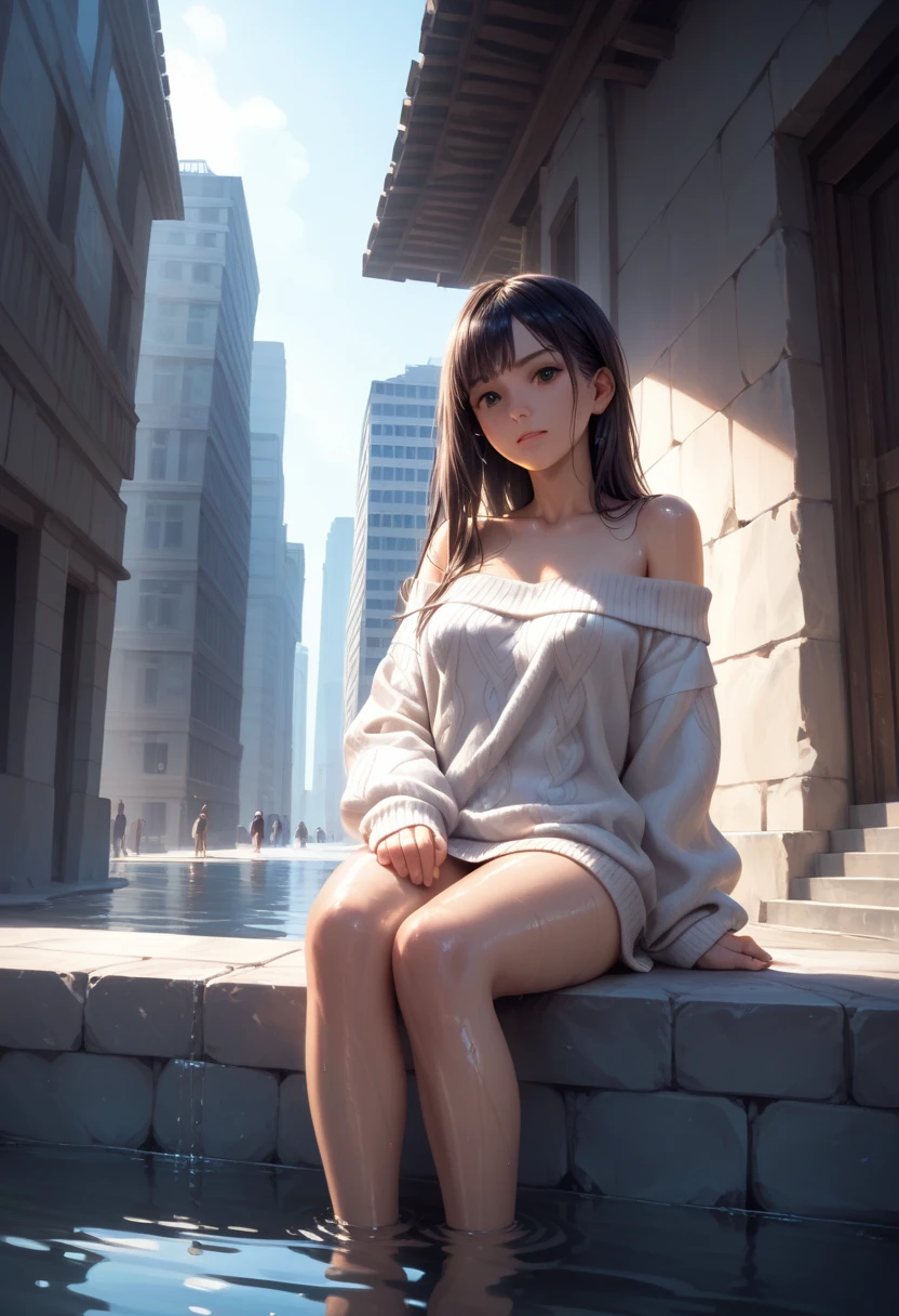 Giantess Mini City barefoot