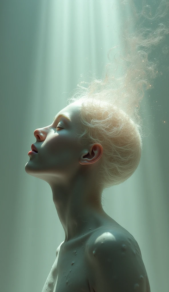 When you speak, your voice travels through the air... but also inside your skull, par les os.