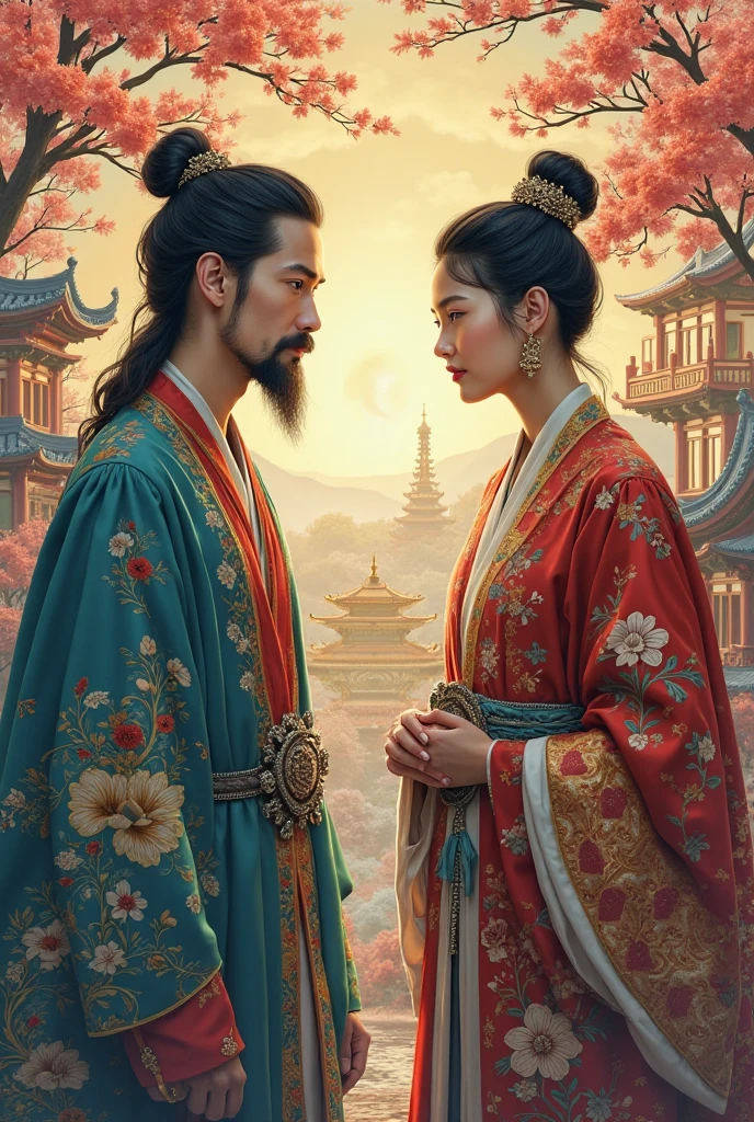 generate an image that illustrates cultural differences between europe and asia 