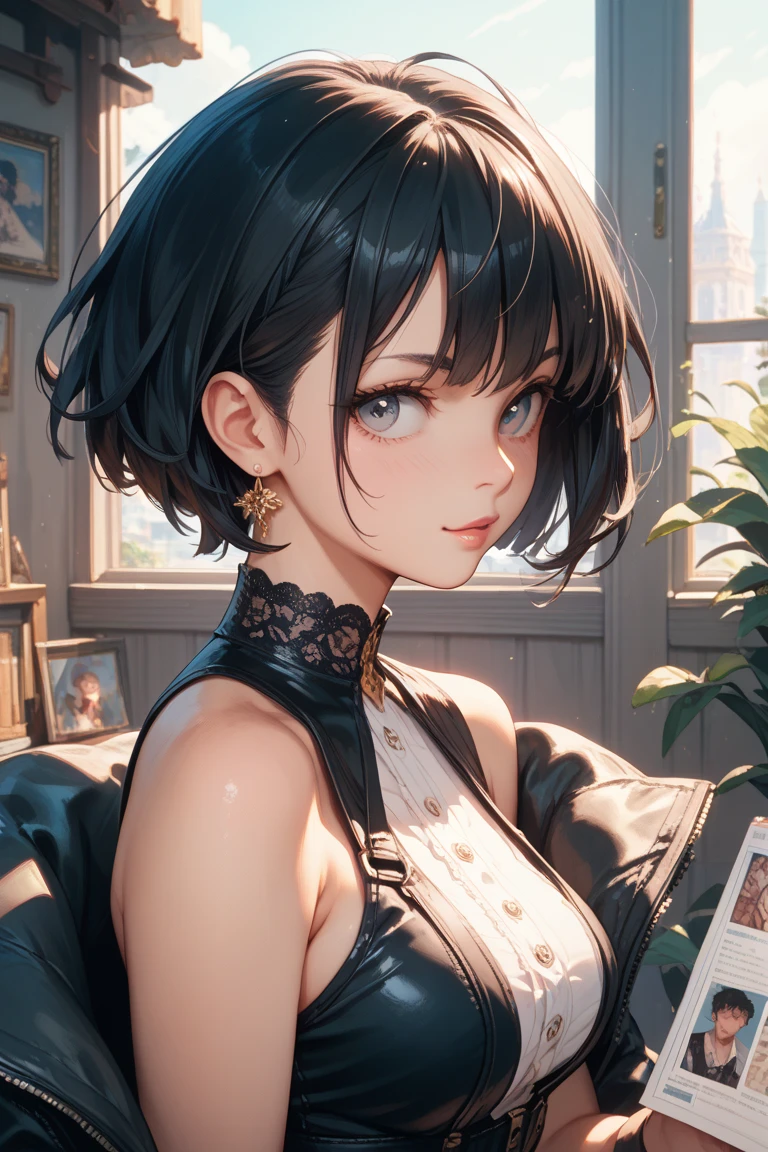 black hair　Short Hair　random suspect　Armament