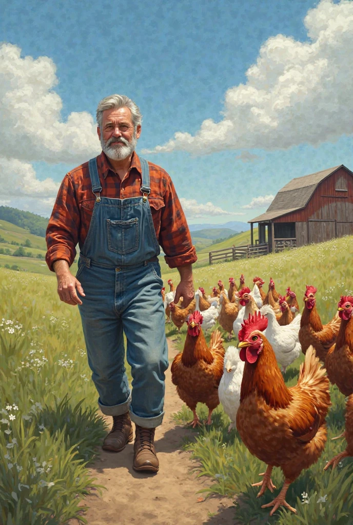 Farmer found all the chickens and brought them back safely