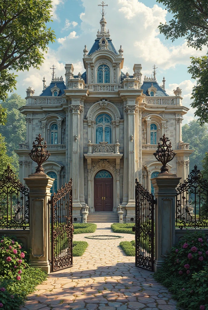 Create an image of a big manssion