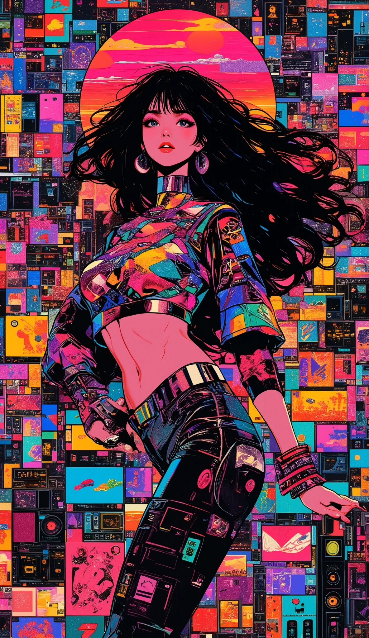 Create a plug musical style art with lots of drugs and women with the character looking like me using boboujaco and a gun --auto --s2