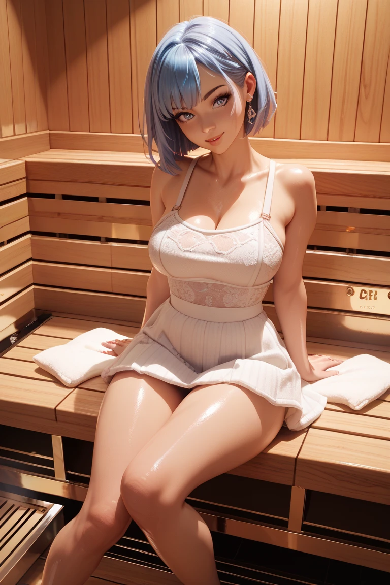 ​masterpiece、(Photorealsitic:1.4)、top-quality、beautiful  lighting、(ulzzang-6500:0.5)、Makima \(chain saw man\)、(Bob hair)+(A dark-haired)+(bangss)、blue eyess、blue eyess、laugh、((Ring-shaped eyes))、RAW Photography、8k UHD、film grains、Starlight Glimmer、Starlight Glimmer from My Little Pony、Starlight Glimmer as a girl、Gorgeous hair、lush hair、Lying in the bathroom、Spread your legs、Lots of white foam、bath room、Rubber duck、washcloth、soap、wetting hair、Water at waist depth、White foam everywhere、steams、bathing