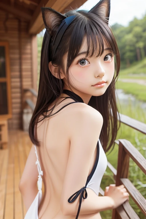 ((highest quality, 8k, masterpiece: 1.3)), realistic high-quality photos, top quality, girl cute-fine face, photo of beautiful Russian girl , slim little girl ian model, beautiful girl model, young Russian girl, young cute face, Russian girl, 13 year old female model, beautiful model girl, innocent expression of the girl next door, nice delicate face, Brown hair, beautiful brown eyes, tear bags, drooping eyes, young body