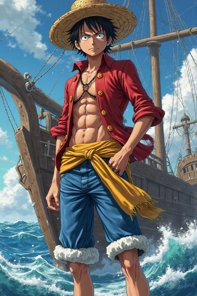 Ryan Reynolds as Monkey D. Luffy: Imagine Ryan Reynolds stepping into the shoes of the rubber-powered pirate Monkey D. Luffy from the adventurous anime and manga series "One Piece." In an unexpected twist, Ryan Reynolds becomes Luffy, the captain of the Straw Hat Pirates on a quest to find the ultimate treasure, the One Piece. With his wacky personality, stretchy abilities, and unwavering loyalty to his crew, Ryan Reynolds embarks on thrilling sea voyages, battles powerful enemies, and dreams of becoming the Pirate King.