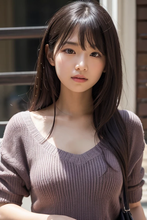 ((((work of art、highest quallity、high resolution、tabletop、wall-paper、realisitic、bright lighting、professional lighting、Facial Light、soft lighting、Japanese women beautiful woman、Action、gravure、sexly、so cute、beautiful fur、Beautiful and exquisite、face detailed、Scrawny、looking at the camera、neckleace))))、((breasts big:1.4))、((((Japanese,20 years old,a one woman,plein-air,looking at the camera:1.5)))),ssmile,close her mouth