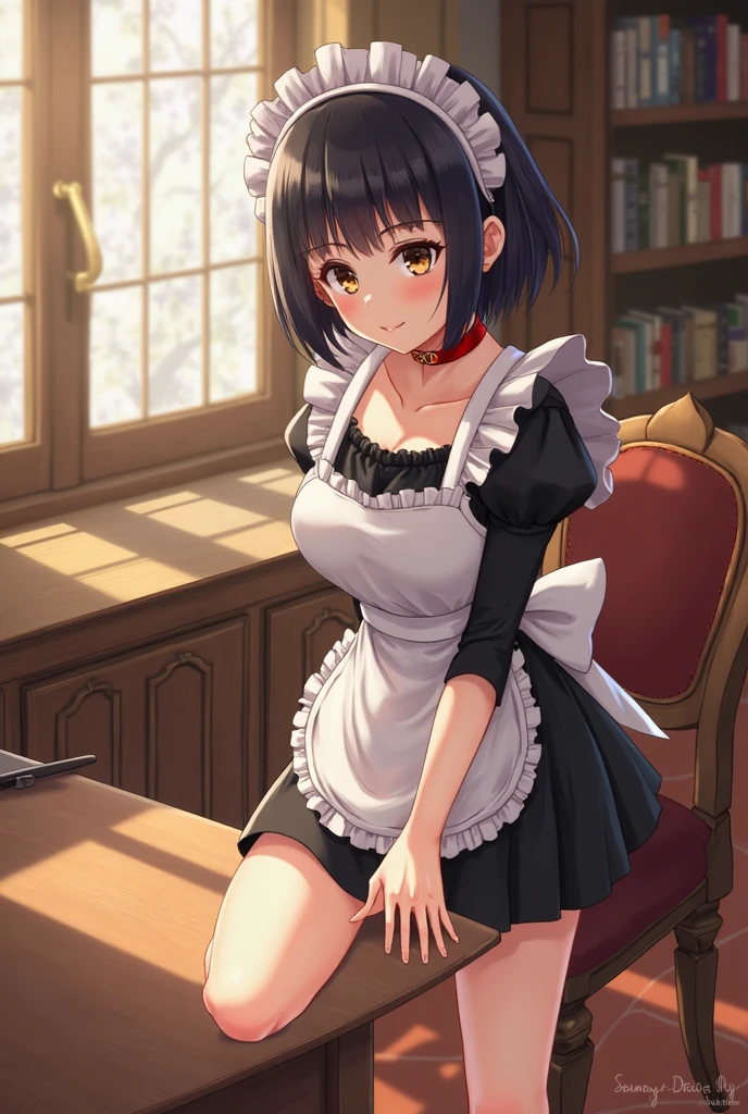  Maid with a cigarette