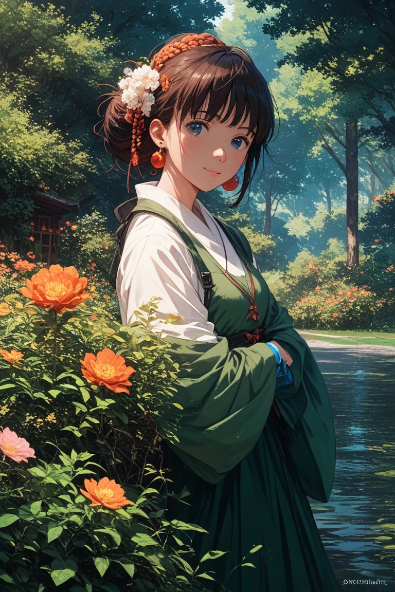 girl in a forest with floating flowers, river, puffy, puffy cheeks, cute,
vibrant colors, colorful art style,
soft lighting, soft shadows, detailed textures, dynamic lighting,
nice hands, perfect hands,