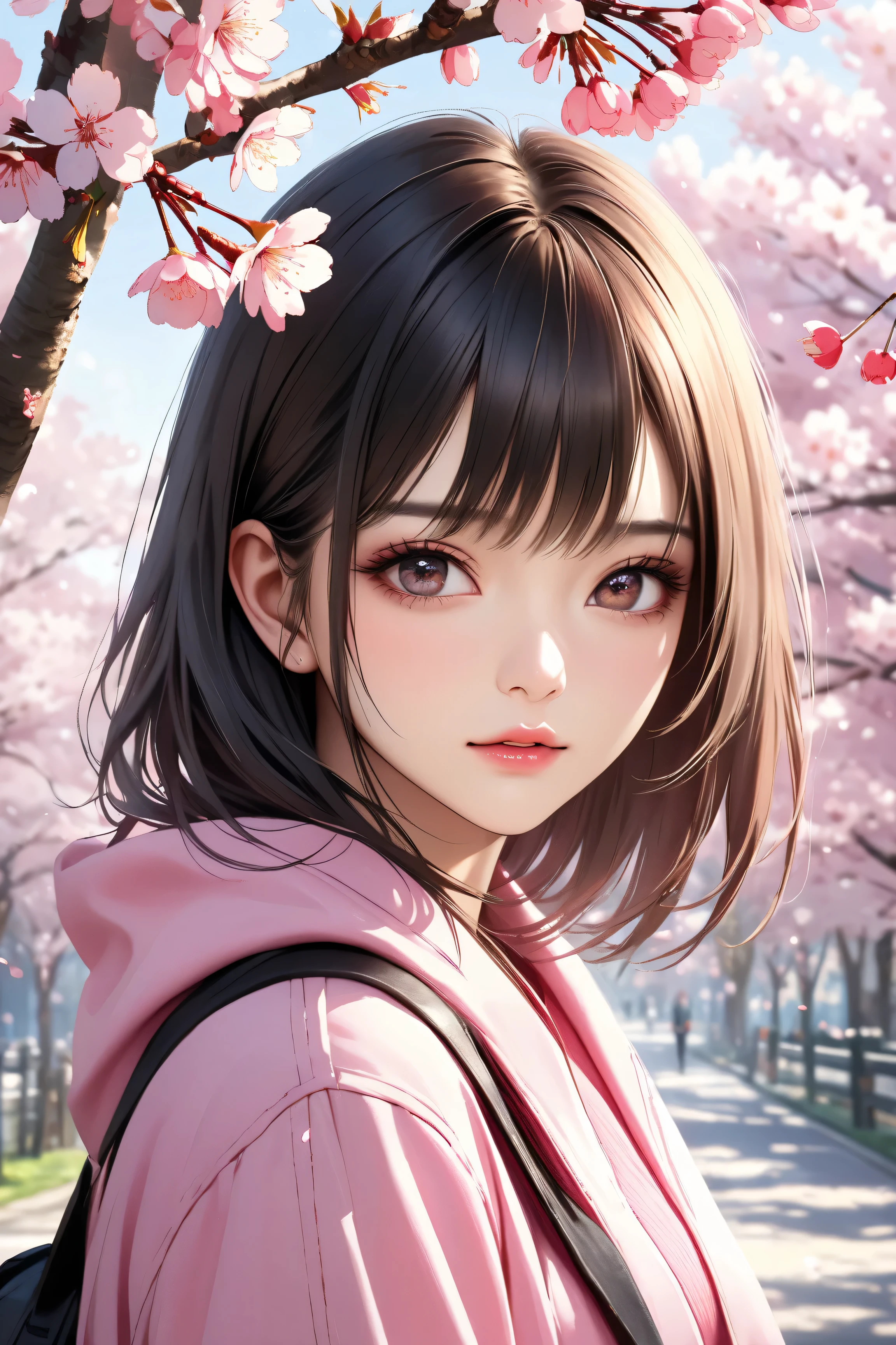high quality, realistic, cherry blossoms,