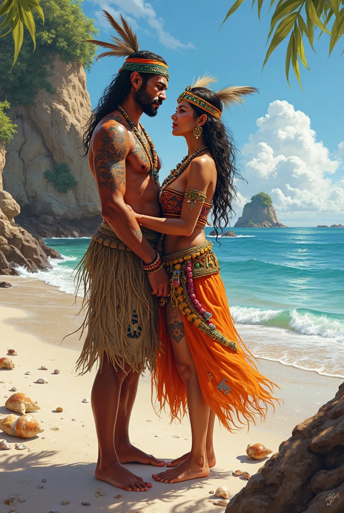 (melhor qualidade,4k,high resolution,obra de arte:1.2),ultra-detalhado,Realista,photoRealista:1.37,tropical,cena de praia,beautifully detailed girl and boy dancing,olhos detalhados, Detailed lips,exotic dance,Movimentos sensuais,Garota de estilo havaiano,fundo tropical com luzes vibrantes,traje de praia fluido,ambiente relaxante,colorful sunset,brisa suave do oceano,Swinging palm trees,swirling patterns and textures,atmosfera calorosa e convidativa,areia cintilante,dynamic poses,expressive facial expressions
