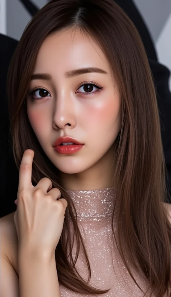 Pieckfinger, ((masutepiece)), Best Quality, 1girl in, eye shadow, Upper body, Portrait,