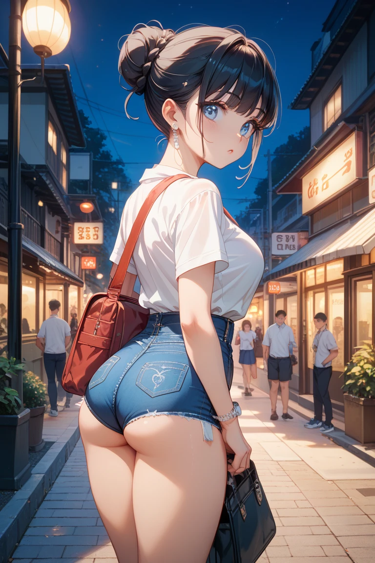 beautiful chinese girl,standing on your feet,Lean forward with your chest firmly against your legs.,incomparable beauty,shiny rubber pants,large buttocks,round buttocks,BEAUTIFUL BUTTOCKS,pert buttocks,Simple Combed Ponytail,black fur,thin legs,high jump,Friendly and shy face.,laughing from the heart,ear nipple ring,to take,chains,behind the perspective
