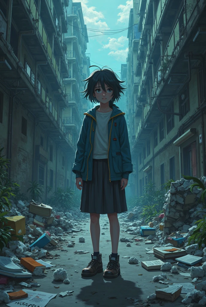 Generate student dropout of universities images by using anime art syle  