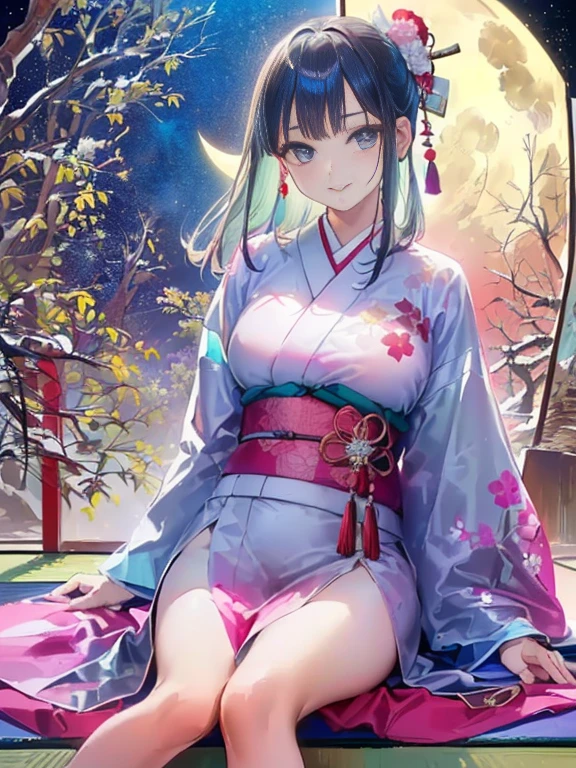 highest quality、High resolution、detailed background、beautiful and detailed face、beautiful and smooth skin、skin texture、Tokyo Bay、From the pleasure boat、night view、firework、
cute10代の美少女、(two beautiful girls:1.2)、(huge breasts:1.2)、perfect body line、emphasize cleavage、legs open、pink and black floral embroidery panties、No bra、(highly exposed)、((with a happy expression, She flips up her yukata to reveal her panties.:1.5))、
Yukata with bright colors and patterns bring out the cuteness、Pink or light blue cherry blossom patterns are recommended..、
Comfortable yukata made of light and cool material、Choose a yukata made of natural materials such as cotton or linen.、
Match the color and pattern of the yukata、Choose an obi that matches your yukata.、
Using contrasting colors、focuses on.、It is convenient to choose an obi knot that is easy to tie..、
If you tie it in the original way, Creates a unique accent.、
When you pair your yukata with traditional geta or clogs、Gives a more elegant look。.、
We also recommend adding a pop of color with colorful geta or clogs..、
By tying your hair up, The design of the neck and yukata will stand out even more..、
A simple updo or bun is recommended..、
Incorporating accessories to match your hair ornaments and flower kanzashi yukata will add to the glamor..、It is also fashionable to incorporate accessories such as fans and drawstring bags into your coordination..、
cute、blush、underboob、panty shot、camel toe