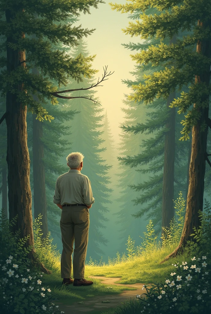 Can you please combiine this photo and made into ever green style as my grandfather is no more