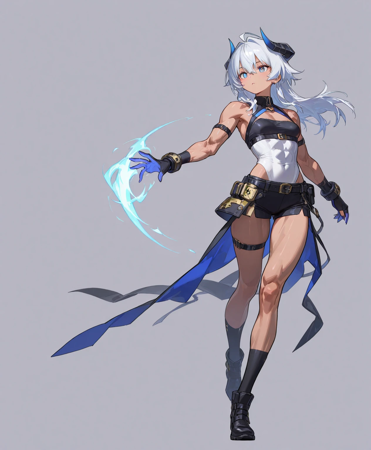 anime character with a sword and a cape on a gray background, from arknights, nier automata concept artsyle, nier inspired, nier automata concept art, nier:automata inspired, nier : automata inspired, ( ( character concept art ) ), from girls frontline, kantai collection style, ashe, nier autoamata, cushart kenz，机械少女，手拿机械镰刀
