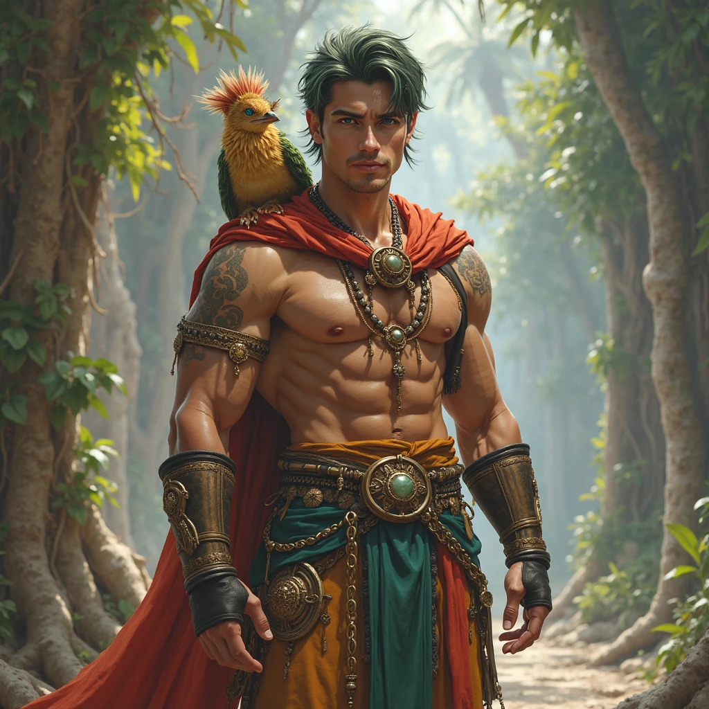 fog:1,3, photography, (expenses: 1,2135), (rough rough skin:1,125) Looks like (bark of tree: 1,235), ultra-realistic shading, anthropomorphic, Olive color, (the Dragon:1,3055), photorealistic, Entertaining, (grin:1.1025), (Edward Gorey:1.3355), Huge pectoral muscles, sports, huge shoulder muscles, tribe, warrior, big biceps, (Loincloth:1.15), (bracelets:1.15), (amulet:1.15), thin waist, slender sports man, strong, sports, the forest, bank, day, summer, hot, sweat