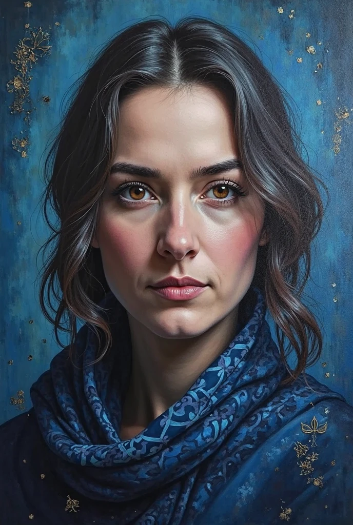 An oil portrait depicting the founder of the house of Ravenclaw in the Harry Potter saga.