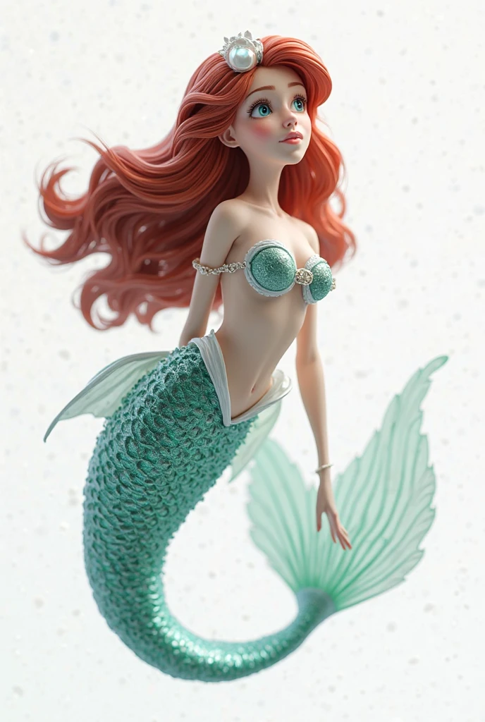 Emma Watson, a detailed rendering of a beautiful young mermaid with short brown hair and blue eyes, her expression is shocked, 1 girl, bikini top floating away, scales on chest, underwater scene with magikarp tail, medium breasts, groin outline, (best quality,4k,8k,highres,masterpiece:1.2),ultra-detailed, HDR,UHD,studio lighting,ultra-fine painting,sharp focus,physically-based rendering,extreme detail description,professional,vivid colors,bokeh