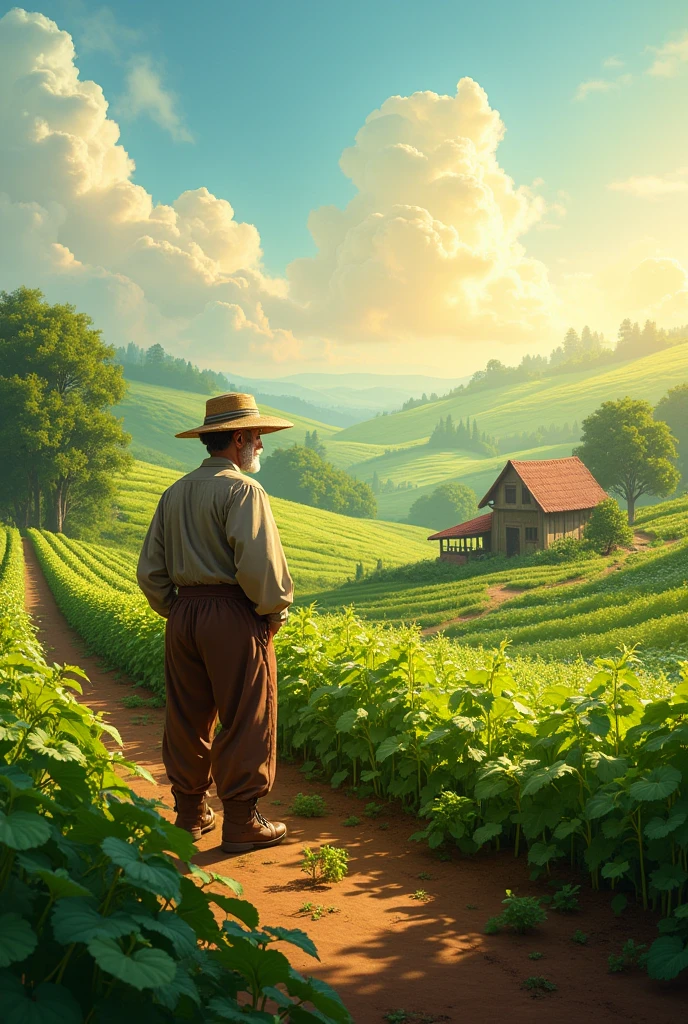 আর এবার আল্লাহ তার পরিশ্রমের ফল দেন—ভালো ফসল হয়, যা বিক্রি করে সে অনেক টাকা পায়।