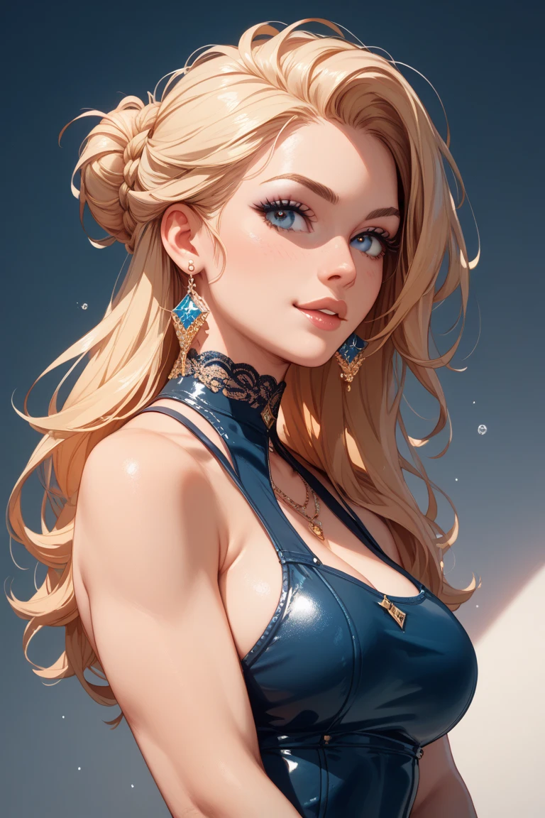 Write an easygoing handsome guy with blond hair!!