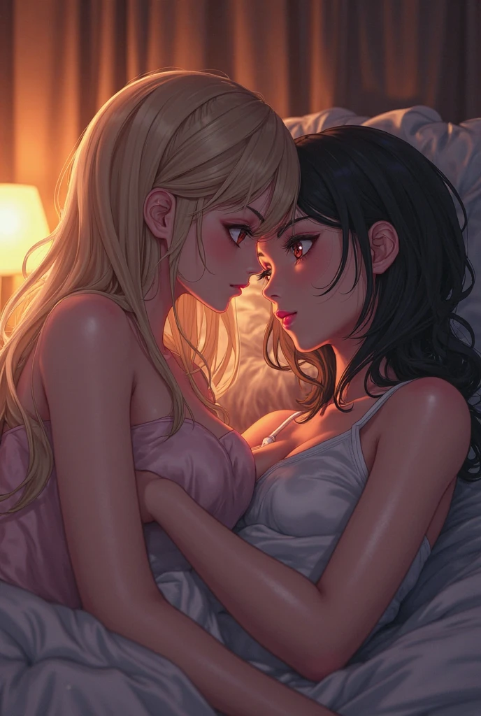 Qween sliping bed open big Ass and princess hug fucking Anal Animation 
