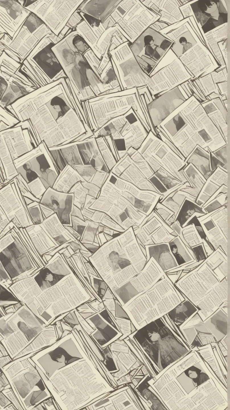 A collage of newspapers from the nineties 