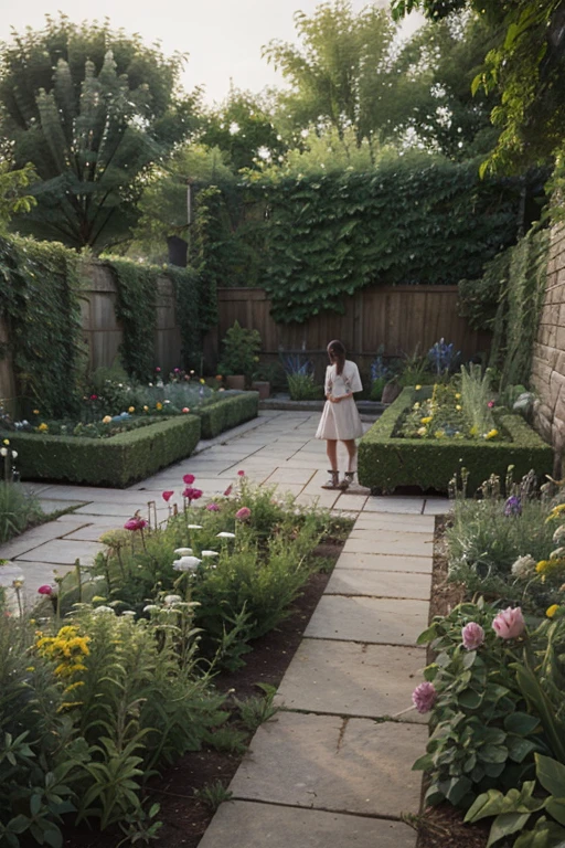 I took a photo in the garden
