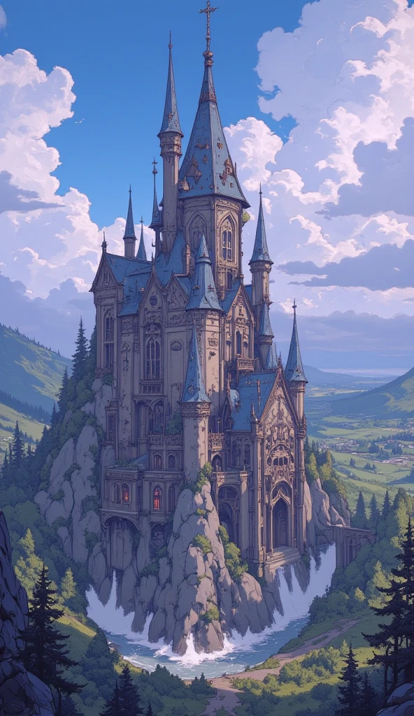 Granblue fantasy world　Inside a big castle 